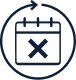 Free cancellation icon